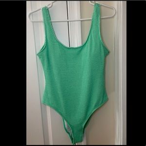 One piece bathing suit